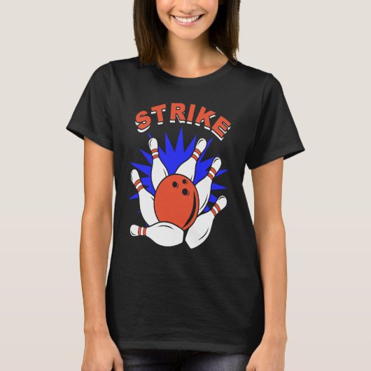 Bowling-Spieler Bowler Bowling-Spiel Bowling T-Shirt (Vorderseite)