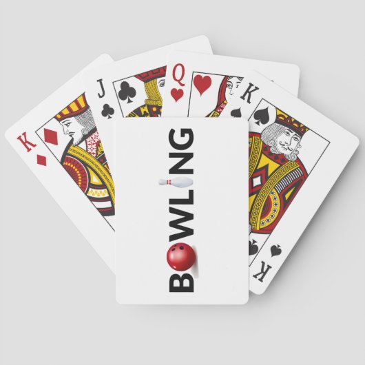 Bowling Spielkarten (Rückseite)