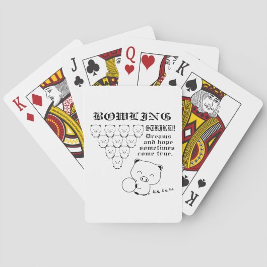 Bowling Spielkarten (Rückseite)