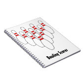 Bowling Spiral-Bound-Notebook Notizblock (Rechte Seite)