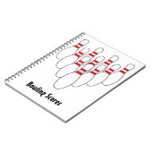 Bowling Spiral-Bound-Notebook Notizblock (Linke Seite)