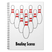 Bowling Spiral-Bound-Notebook Notizblock (Vorderseite)