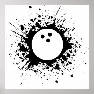 Bowling splatz poster