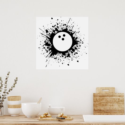 Bowling splatz poster (Küche)