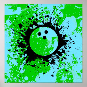 Bowling splatz poster