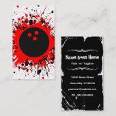 Bowling splatz visitenkarte (Vorne/Hinten)