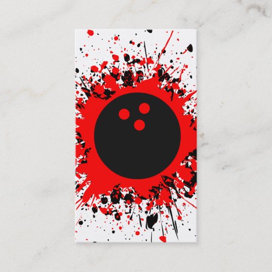 Bowling splatz visitenkarte (Vorderseite)