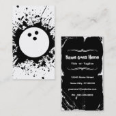 Bowling splatz visitenkarte (Vorne/Hinten)
