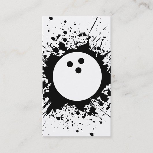 Bowling splatz visitenkarte (Vorderseite)