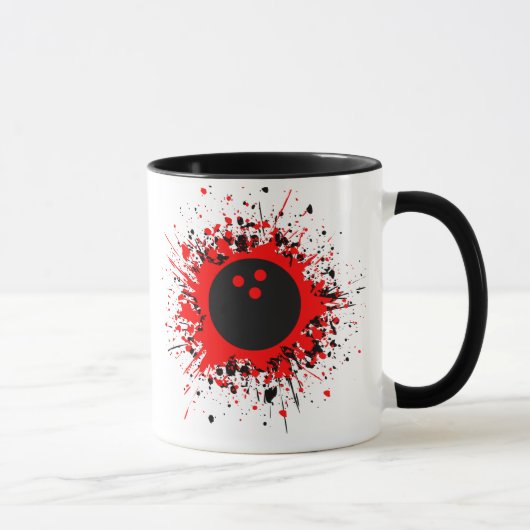 Bowling-Splatzer Tasse (Rechts)