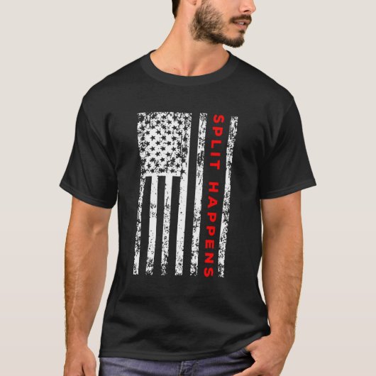 Bowling Split Happens T-Shirt (Vorderseite)