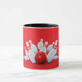Bowling sport Ball and Pins strike! Tasse (Zentrum)