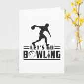 Bowling Sport Bowler Strike Bowl Funny Geschenk Id Karte (Gelbe Blume)