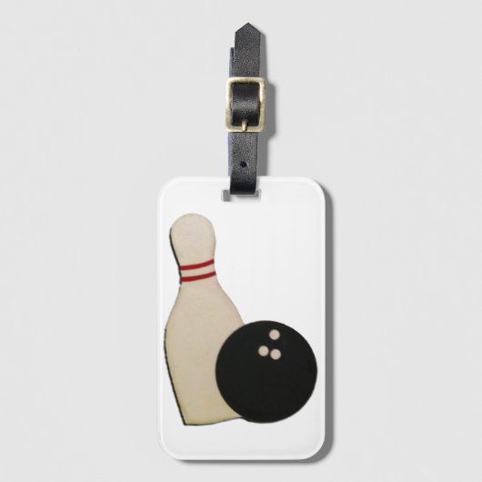 Bowling-Sport Gepäckanhänger (Vorderseite Vertikal)