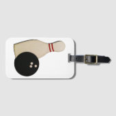 Bowling-Sport Gepäckanhänger (Vorderseite (Horizontal))