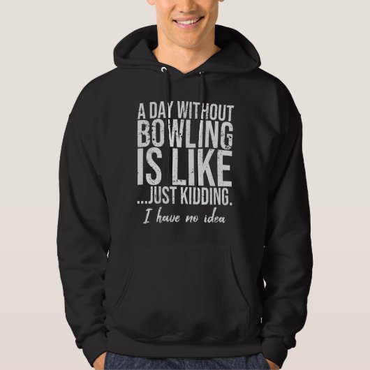 Bowling-Sportgeschenk Hoodie (Vorderseite)