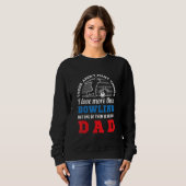 Bowling sports US flag and funny DAD creative artw Sweatshirt (Vorne ganz)
