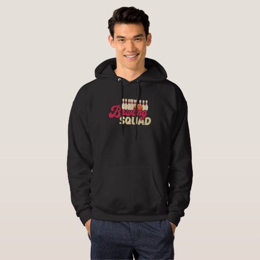 Bowling Squad Strike Bowler Bowling Team Bowling B Hoodie (Vorne ganz)