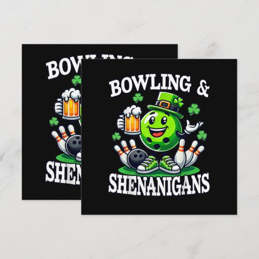 Bowling St. Patrick's Day Schabernack (Vorne/Hinten)