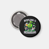 Bowling St. Patrick's Day Schabernack Magnet (Vorderseite/Rückseite)