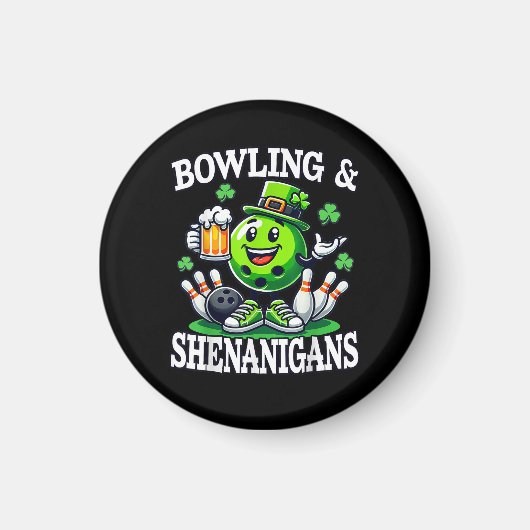 Bowling St. Patrick's Day Schabernack Magnet (Vorne)