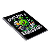 Bowling St. Patrick's Day Schabernack Notizblock (Rechte Seite)