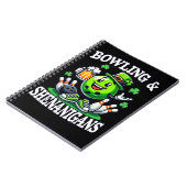Bowling St. Patrick's Day Schabernack Notizblock (Linke Seite)