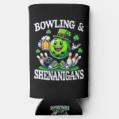 Bowling St. Patrick's Day Schabernack Selters Dosenkühler (Rückseite)