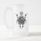 Bowling. Stammes- Mattglas Bierglas (Links)