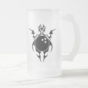 Bowling. Stammes- Mattglas Bierglas