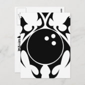 Bowling Stammes. Postkarte (Vorne/Hinten)