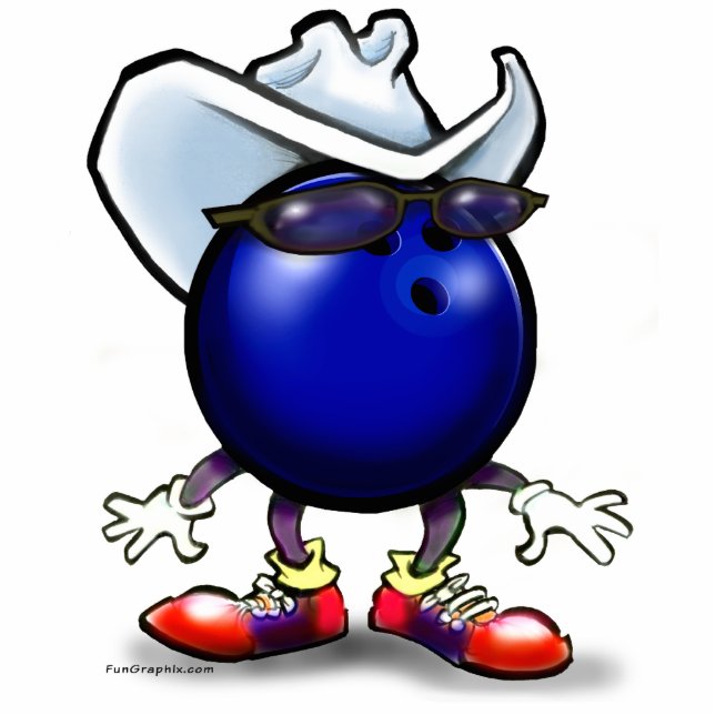 Bowling Star Freistehende Fotoskulptur (Vorne)