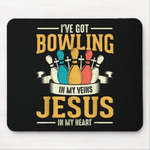 Bowling steckt in meinen Adern, Jesus in meinem He Mousepad