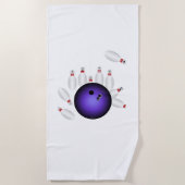 Bowling-Strandtuch Strandtuch (Vorderseite)