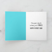 Bowling streike zum Vatertag Karte (Innenseite)