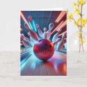 Bowling streit um Geburtstag Karte (Gelbe Blume)