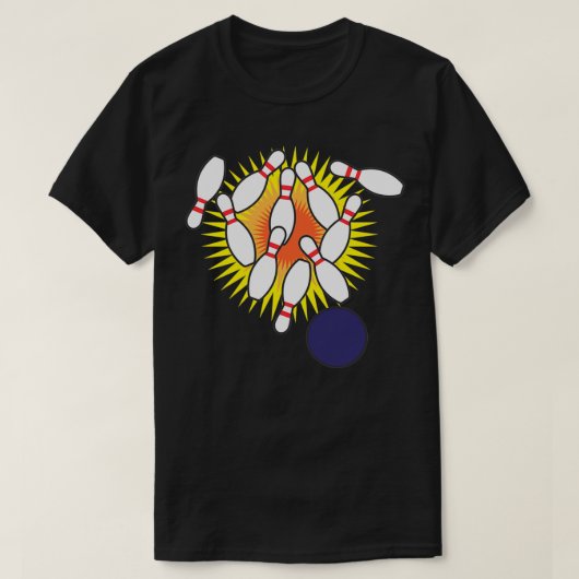 Bowling Strike 9 T-Shirt (Design vorne)