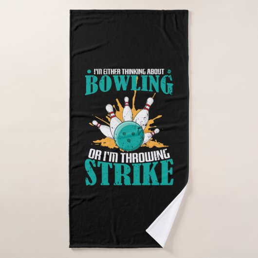Bowling Strike Badehandtuch (Badehandtuch)