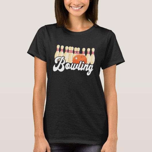 Bowling Strike Bowling Pins Bowling Ball Bowler Bo T-Shirt (Vorderseite)