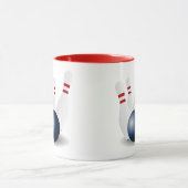 Bowling Strike Colorful Game Team Sport Celebrate Tasse (Zentrum)