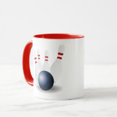 Bowling Strike Colorful Game Team Sport Celebrate Tasse (Vorderseite Links)