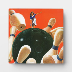 Bowling Strike Fotoplatte