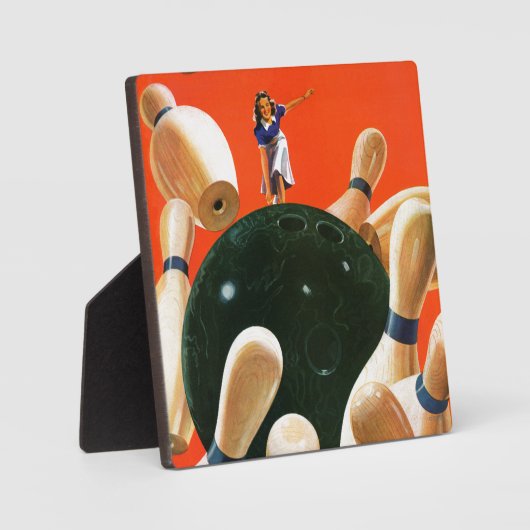 Bowling Strike Fotoplatte (Vorderseite)