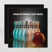 Bowling-Strike für benutzerdefinierten Text (Vorne/Hinten)