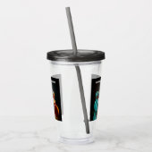 Bowling-Strike für benutzerdefinierten Text Acryltrinkbecher (Links)