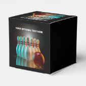 Bowling-Strike für benutzerdefinierten Text Geschenkschachtel (Rückseite)