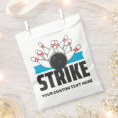 Bowling-Strike für benutzerdefinierten Text Geschenktütchen (Ausgeschnitten)