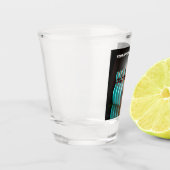 Bowling-Strike für benutzerdefinierten Text Schnapsglas (Links)