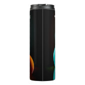 Bowling-Strike für benutzerdefinierten Text Thermosbecher (Rückseite)