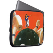 Bowling Strike Laptopschutzhülle (Vorne Rechts)